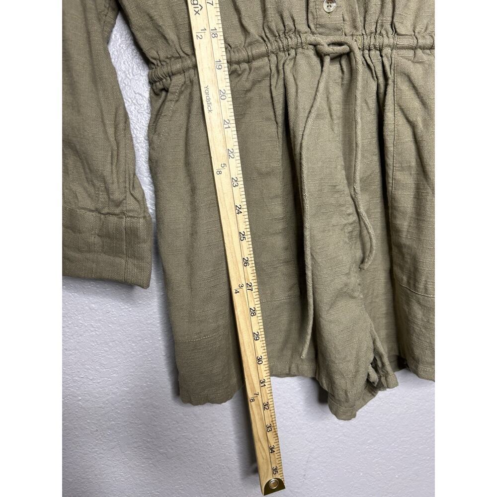 Billabong Wake The Night Women's Lifestyle Short Romper Green Long Sleeve Large - Picture 6 of 13